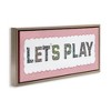 Stupell Industries Let's Play Floral Pattern Floating Frame Canvas Art - 2 of 4