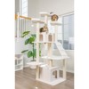 Armarkat B8201 Classic Real Wood Cat Tree In Ivory, Jackson Galaxy Approved, Multi Levels With Ramp, Three Perches, Rope Swing, Two Condos - 3 of 4