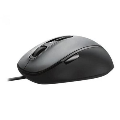 Microsoft Comfort Mouse 4500 Lochness Gray - Wired USB - 1000 dpi - 5 Button(s) - Contoured Shape - Rubber Side Grips