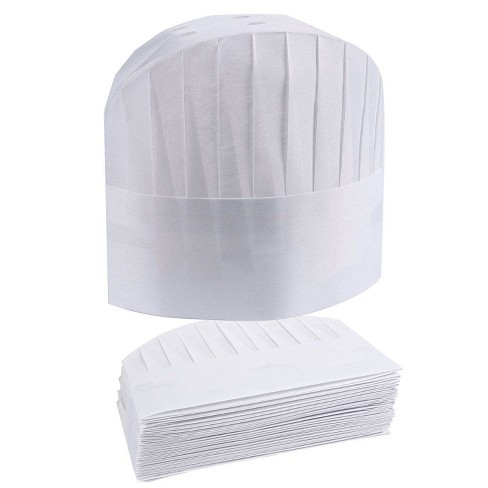amscan 390389 White Disposable Chefs Hat 6 Pcs