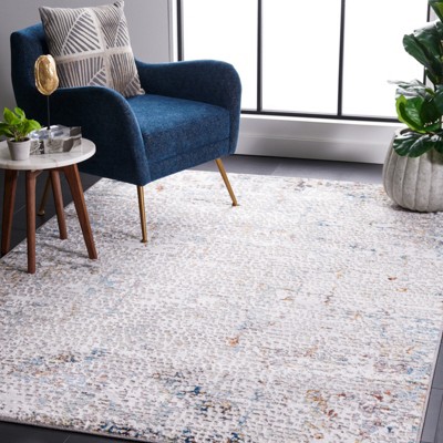 Amelia Hand-Knotted Gray Synthetic 54" Area Rug