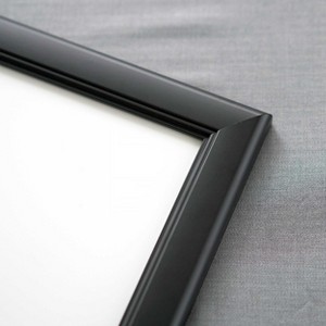 PosterPalooza | Panoramic Refined Black Picture Frame - UV Acrylic, Foam Board Backing, Hanging Hardware - 1 of 4