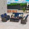 UPTIOT 8-Piece Outdoor Patio Conversation Set - 4 of 4