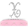 O'Creme Silver Rhinestone 'Letter X' Cake Topper - image 2 of 3