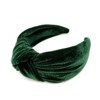 Wrapables Wide Top Knot Velvet Headbands, Dark Green - 2 of 4