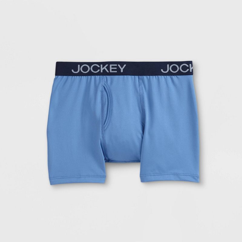 Jockey Generation™ Boys' 3pk Microfiber Boxer Briefs - Blue, 3 of 5