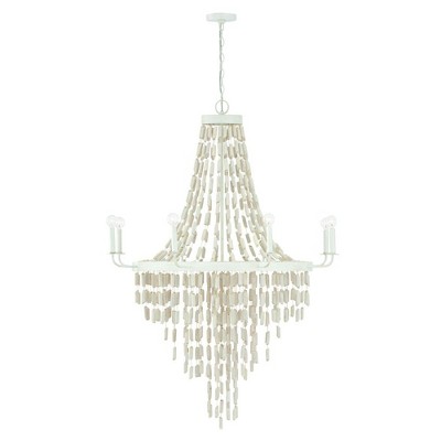 Capital Lighting Carissa 8 - Light Chandelier in  Organic White
