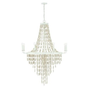 Capital Lighting Carissa 8 - Light Chandelier in  Organic White - 1 of 1