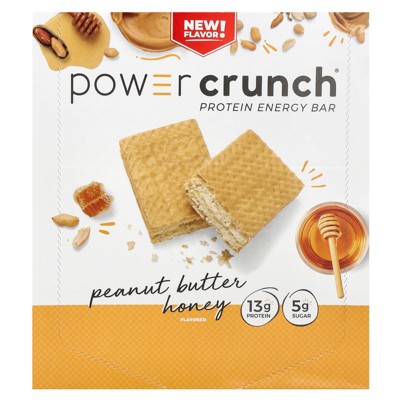 BNRG Power Crunch Protein Energy Bar, Peanut Butter Honey, 12 Bars, 1.4 oz (40 g) Each