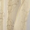 RT Designers Collection Andrea 2 Pieces 1.5" Rod Pocket Damask Embroidery Metallic 36" x 84" Taupe - 3 of 4