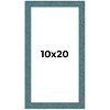 PosterPalooza | Panoramic Simple Blue Picture Frame - UV Acrylic, Foam Board Backing, Hanging Hardware - 2 of 4