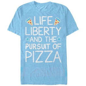 Men's Lost Gods Life Liberty Pursuit of Pizza T-Shirt - 1 of 3