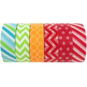 Wrapables Japanese Washi Masking Tape Collection, Premium Value Pack (Set of 6) - 1 of 4