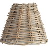 Springcrest 3" Top x 6" Bottom x 5" High x 5" Slant Lamp Shade Replacement Set of 2 Small Beige Empire Rustic Natural Wicker Weave Clip On Candelabra - 3 of 4