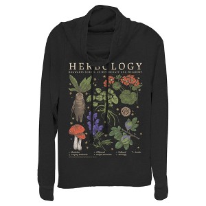 Juniors Womens Harry Potter Hogwarts Herbology Cowl Neck Sweatshirt - 1 of 4