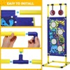 Skirfy 2 in 1 Shooting Game Toy for Kids, 2pk Foam Ball Popper Air Toy Guns with Standing Shooting Target. - 2 of 4