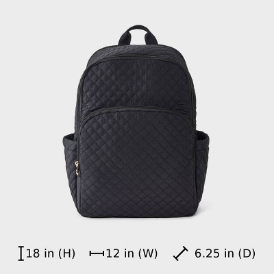 Universal Thread Quilted Dome Backpack - Universal Thread™ Black — фото 7