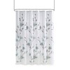 PAGED 72x72 Inch Shower Curtain Modern Cotton Shower Curtain with Large Floral Print for Bathroom, Machine Washable - 3 of 4