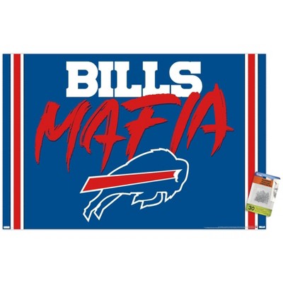 : Trends International Buffalo Bills Retro Logo 22.375 X 34 :  Sports & Outdoors