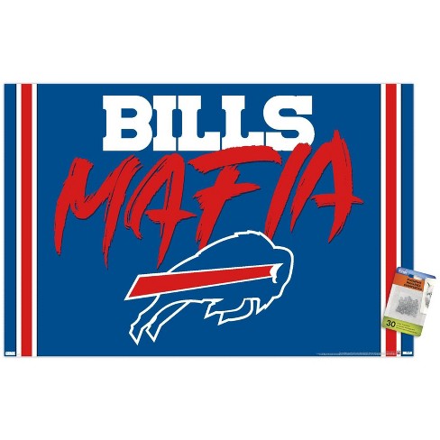 Trends International Nfl Buffalo Bills - Bills Mafia Unframed Wall Poster  Print Clear Push Pins Bundle 22.375' X 34' : Target