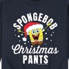 Men's - SpongeBob SquarePants - Christmas Pants Graphic Fleece Sweatshirt - 2 of 4