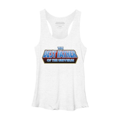 Women's Design By Humans The Best Father of the Universe By Melonseta Racerback Tank Top