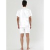 Lars Amadeus Men's Summer Satin Sets Short Sleeve Top and Pants Loungewear Soft Nightwear 2 Pack - 4 of 4