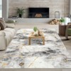 Modern Abstract Large Area Rugs for Bedroom Living Room, Washable Non Slip Floor Carpet for Home Office - 3 of 4