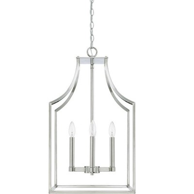Capital Lighting Wright 4 - Light Chandelier in  Polished Nickel