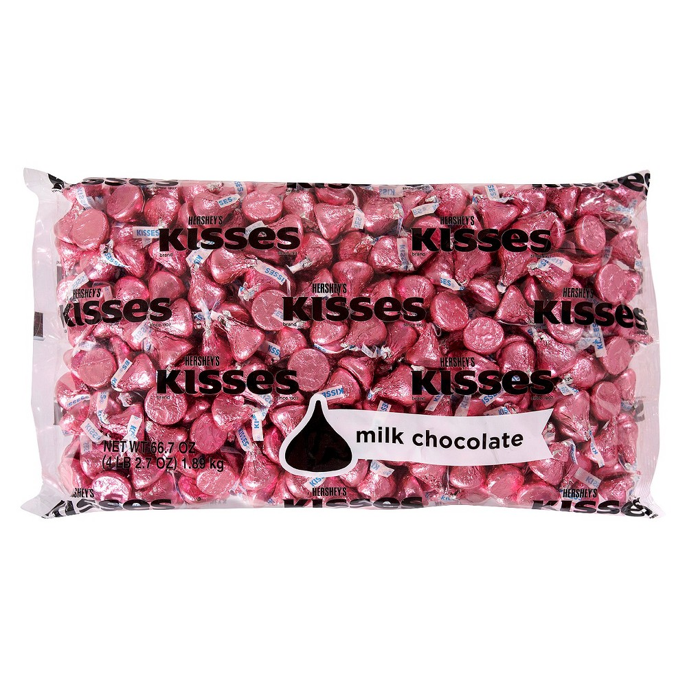 UPC 034000133437 product image for HERSHEY'S KISSES Milk Chocolates Pink - 66.7oz | upcitemdb.com