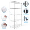 Vynxaria 5 Tier Shelf Wire Shelving Unit - 5T-1636-C-LKJ, 72H - 4 of 4