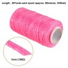Unique Bargains Flat DIY Crafts Art Handmade Leather Sewing Waxed Threads - 2 of 3