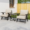 EAGLE PEAK Urban Slate 3 PCS Outdoor Bistro Set with Modern Patio Chairs and Table - 2 of 4