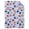 Everything Kids Sports Gray, Navy, Orange, and Brown Allstar 4 Piece Toddler Bed Set - 2 of 4