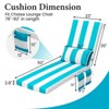 Crestlive Products 1PC 72in Outdoor Lounge Chair Cushion Patio Chaise Lounge Chair Cushion for pool Lawn etc - 2 of 2