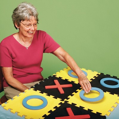 Jumbo Foam Tic-Tac-Toe Game with Interlocking Board