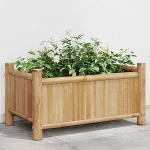 vidaXL Planter 19.7"x11.8"x9.8" Bamboo - 1 of 4