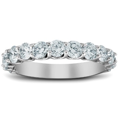 Pompeii3 1 3/8 Ct Diamond Wedding Ring U Prong Womens Anniversary Band 14k White Gold