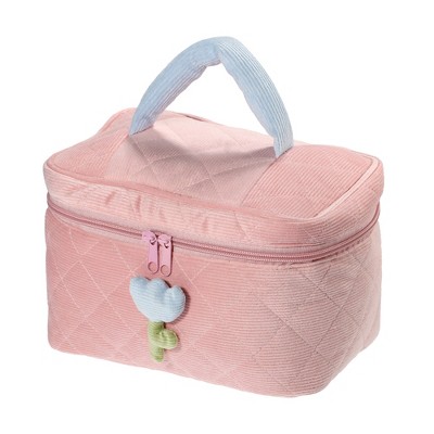 Unique Bargains Women's Cotton Large Travel Aesthetic Cute Rabbit Pattern  Makeup Bag Pink 1 Pc : Target