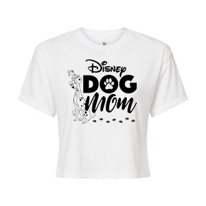 Women's - Disney - Cats & Dogs Cropped Graphic T-Shirt - 1 of 4