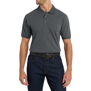 Mafoose Men's Tall Cotton Heavyweight Soft Pique Polo Short Sleeve Shirt - 1 of 4
