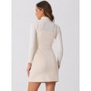 INSPIRE CHIC Women's Faux Suede Zipper Front Elegant Pinafore Overall Mini Dress - 4 of 4