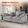 Cloud Couch Modular Sectional Sofa,82.68" Oversized LoveSofa, Down Filled Convertible Wide Seater For Living Room Sets - 3 of 4