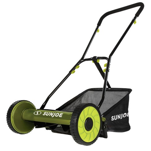 Sun Joe MJ500M Manual Reel Mower w Grass Catcher 16 inch