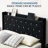 Bed Frame with Headboard,Bed Frame with Wooden Slats Support Fully Upholstered Mattress Foundation No Box Spring Needed Easy Assembly - 4 of 4