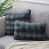 Unique Bargains Faux Fur Cozy Luxury Soft Modern Plush Pillowcase 1 Pc - 3 of 4