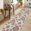 COZONY Paisley Runner Entryway Anti-Slip Vintage Distressed Area Rug, Low Pile Soft Hallway Carpet, Ultra-Thin Retro Accent Floor for Kitchen Laundry - 2 of 4
