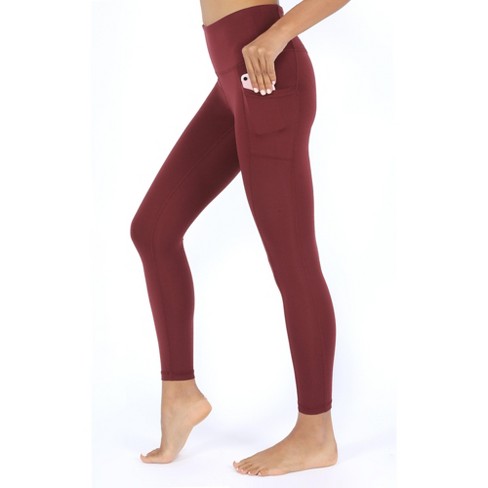 Yogalicious Womens Lux Elastic Free High Waist Side Pocket 7/8 Ankle Legging  : Target