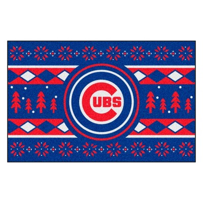 MLB Chicago Cubs 19"x30" Holiday Sweater Rug