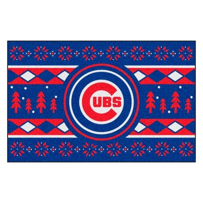 MLB Chicago Cubs 19"x30" Holiday Sweater Rug